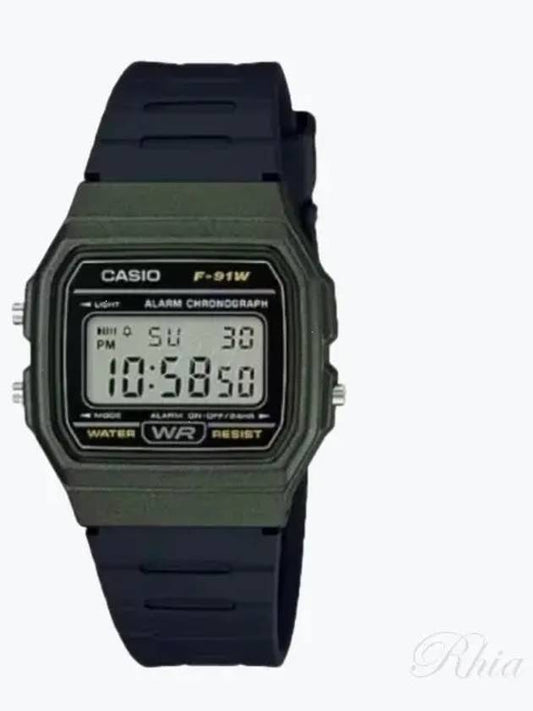 F 91WM 3ADF 3A Digital Square Vintage Retro Urethane Watch - CASIO - BALAAN 1