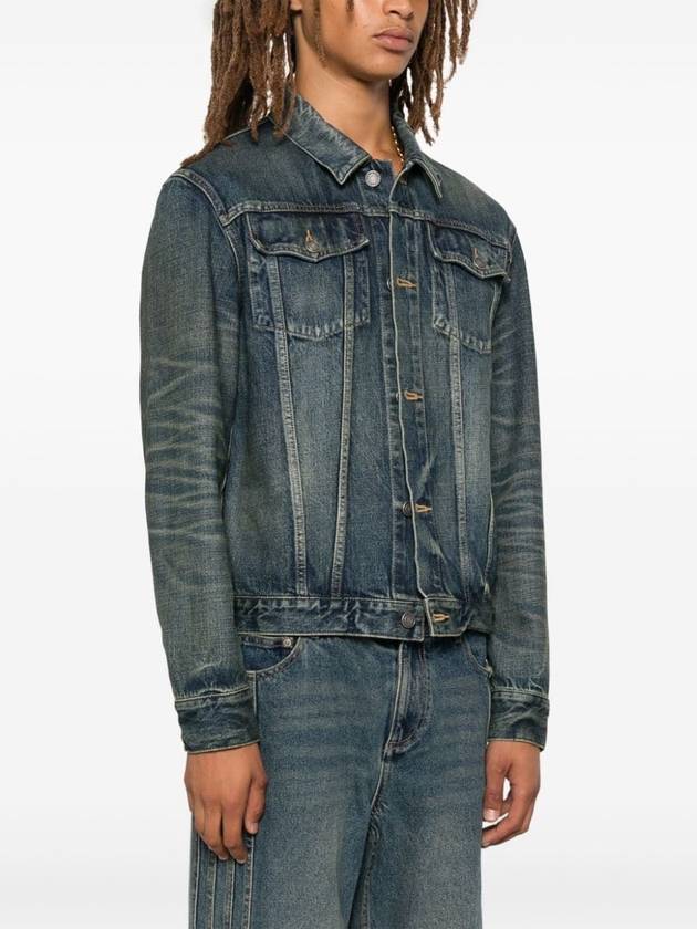 Pocket Denim Jacket Blue - SAINT LAURENT - BALAAN 4