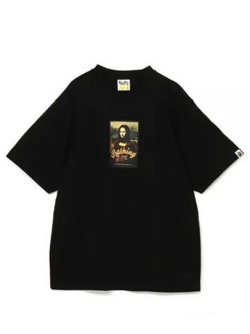 A BATHING APE 24 Art Print Relaxed Fit Tee M 1K30110336 BLACK short sleeve t shirt - BAPE - BALAAN 1