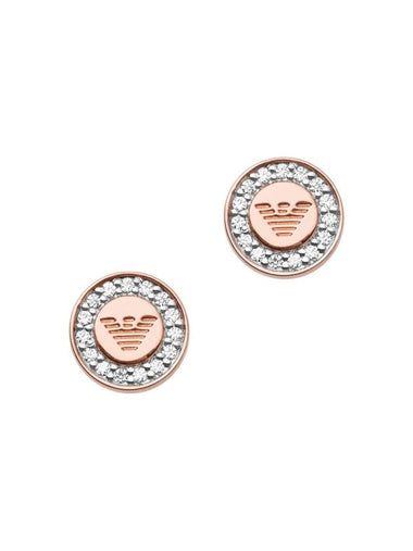 Stainless Steel Earrings Rose Gold - EMPORIO ARMANI - BALAAN 1