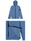 Men's Wappen Patch Naslan Pocket Hooded Jacket Light Blue - STONE ISLAND - BALAAN 5