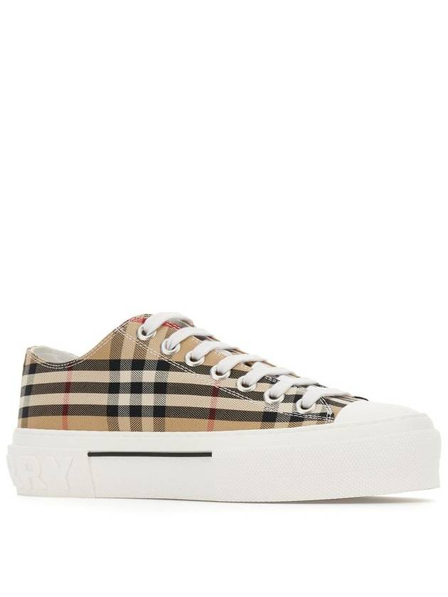 Vintage Check Cotton Sneakers Archive Beige - BURBERRY - BALAAN 3