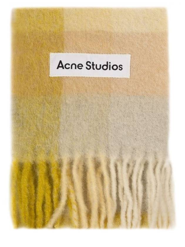 Check Muffler Shawl Yellow CA0084 - ACNE STUDIOS - BALAAN 2