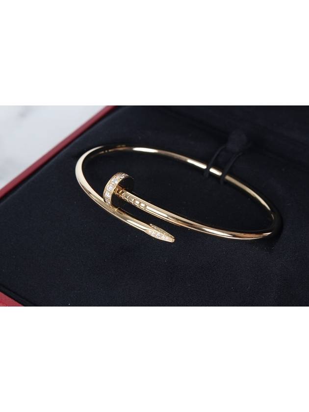 Just Ankleu Diamond Nail Bracelet Yellow Gold No 19 - CARTIER - BALAAN 6