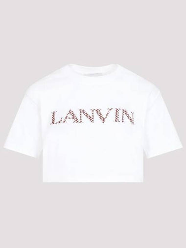 Short Sleeve T-Shirt RWTS0012J207P24 01 OPTIC WHITE - LANVIN - BALAAN 1