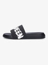 Men's Graffiti Rubber Pool Slippers Black - ALEXANDER MCQUEEN - BALAAN 2