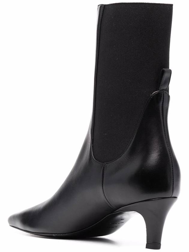 Women's Leather Middle Boots Black - TOTEME - BALAAN 5