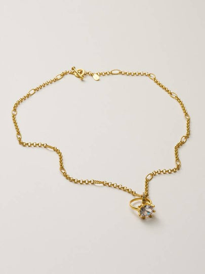 Bijoux Ring Necklace Gold - AMADEE - BALAAN 2