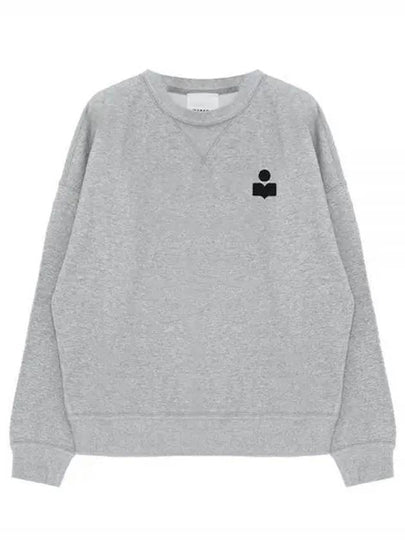 Mike Velvet Logo Sweatshirt Grey - ISABEL MARANT - BALAAN 2