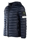 Loom Woven Chambers R Nylon Down TC Light Hoodie Down Jacket Midnight Blue - STONE ISLAND - BALAAN 3