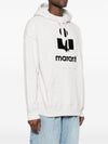 Miley Logo Cotton Hoodie Grey - ISABEL MARANT - BALAAN 4