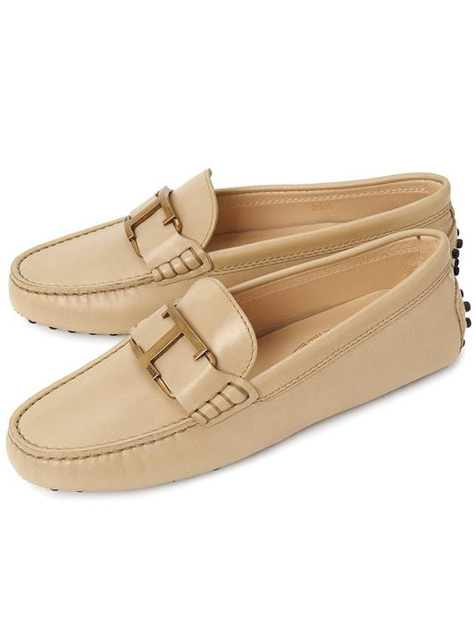 T Logo Driving Shoes Beige - TOD'S - BALAAN 2