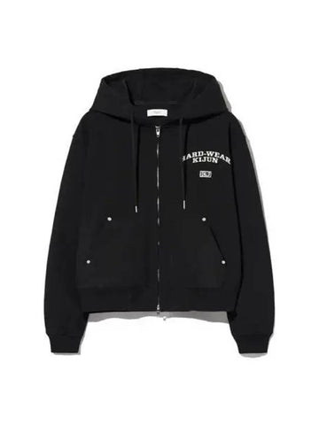 Rivet zip up hoodie black - KIJUN - BALAAN 1