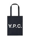 Laure logo denim tote bag blue - A.P.C. - BALAAN 2