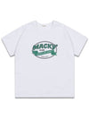 Arounds Short Sleeve T-Shirt White Green MCSS24HT1GR - MACKY - BALAAN 2