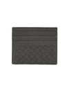 Intrecciato Classic Card Wallet Dark Grey - BOTTEGA VENETA - BALAAN 5