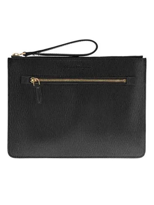 Revival Leather Clutch Bag Black - SALVATORE FERRAGAMO - BALAAN 1