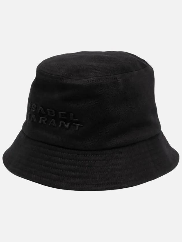 Haley Logo Bucket Hat Black - ISABEL MARANT - BALAAN 3