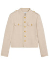 Allure Bouclette Jacket Natte Sable Blanc - CELINE - BALAAN 1