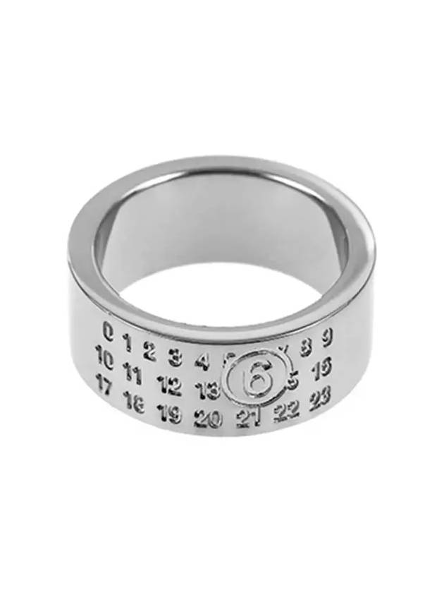 Men's Numeric Minimal Signature Ring Silver - MAISON MARGIELA - BALAAN 4