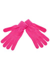 logo embroidered knit gloves pink - MSGM - BALAAN.