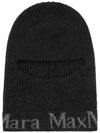 ODE Logo Wool Balaclava Charcoal - MAX MARA - BALAAN 1