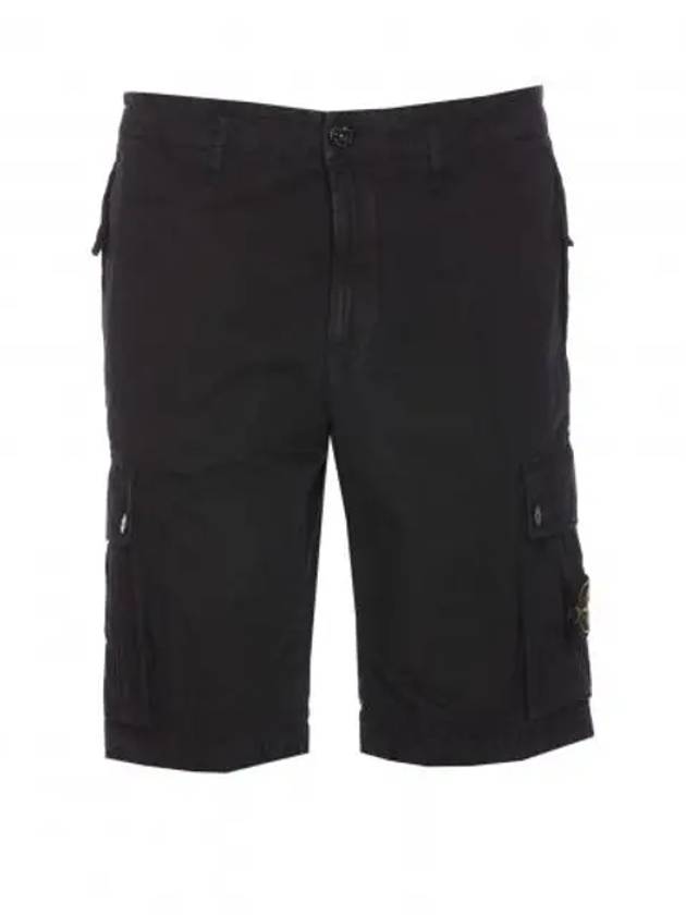 Logo Cotton Slim Cargo Shorts Navy - STONE ISLAND - BALAAN 2