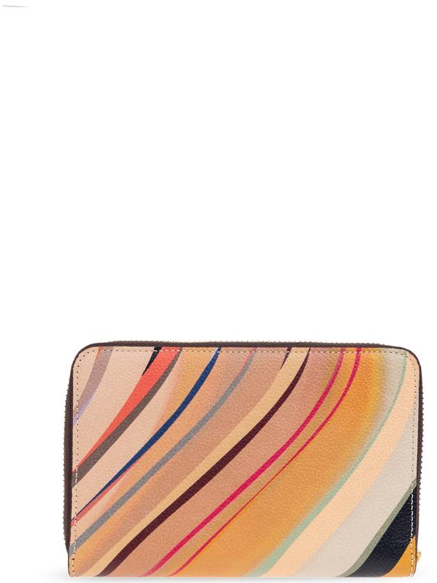 Paul Smith Leather Wallet With Printed Logo, Women's, Multicolour - PAUL SMITH - BALAAN 3