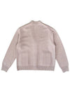 Men's Logo Knit Cardigan Beige I1WC01BE - IOEDLE - BALAAN 5