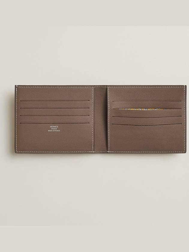 Citizen Twill Compact Card Wallet Brown - HERMES - BALAAN 4