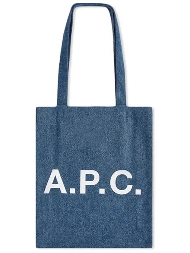 Lou Denim Tote Bag Washed Indigo - A.P.C. - BALAAN 3