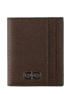 Gancini Card Wallet Brown - SALVATORE FERRAGAMO - BALAAN 2