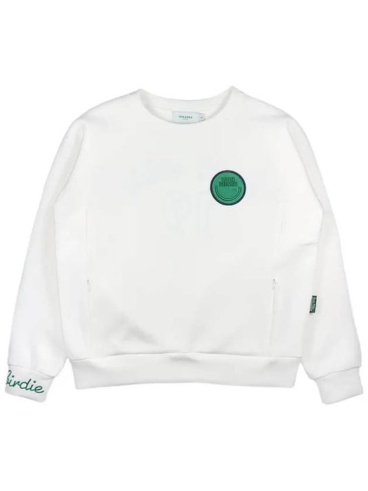 NEO PRENE SMILE Crew Neck Neoprene SweatshirtWHITE - MONBIRDIE GOLF - BALAAN 2