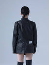 Pigmented Vintage Vegan Leather Jacket BK - DILETTANTISME - BALAAN 6