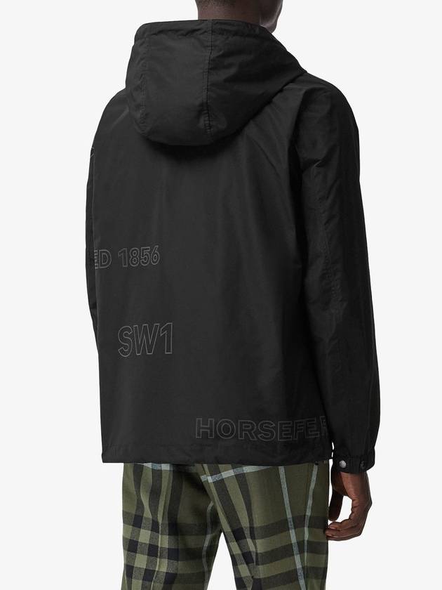 Horseferry Taffeta Hooded Jacket Black - BURBERRY - BALAAN 6