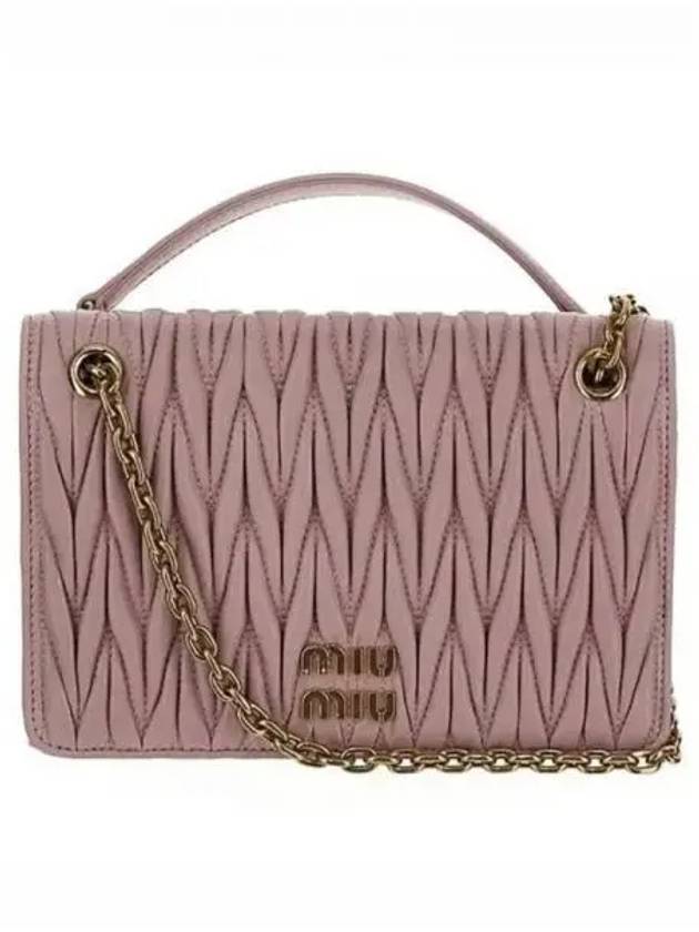 Matelasse Nappa Leather Mini Bag Pink - MIU MIU - BALAAN 2