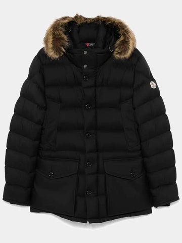 Men s Clunier Cluny Fur Hood Padding Black 1C00010 596K7 999 - MONCLER - BALAAN 1