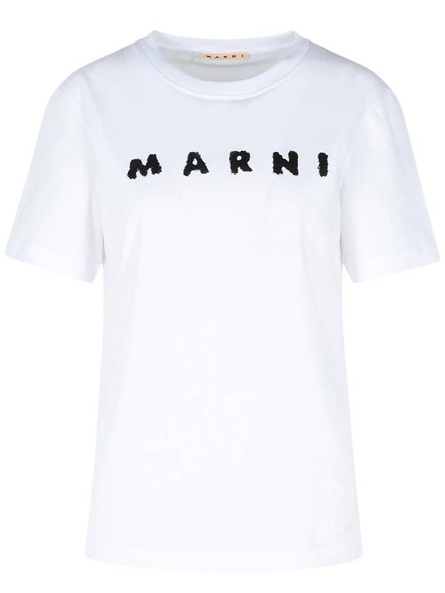 Marni White Cotton T-Shirt - MARNI - BALAAN 1