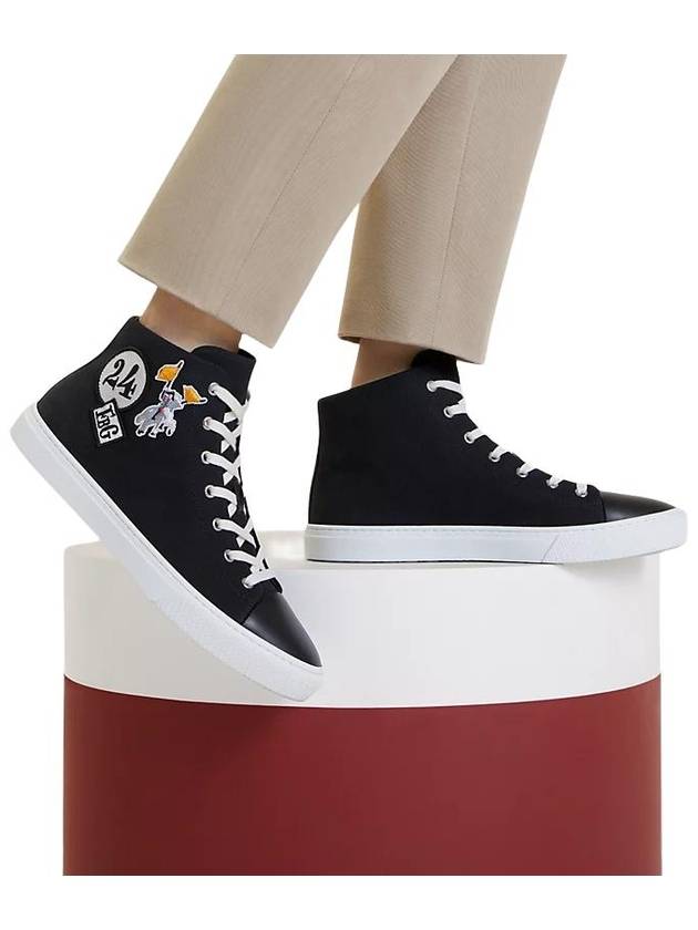 Iriko High Top Sneakers Black - HERMES - BALAAN 3