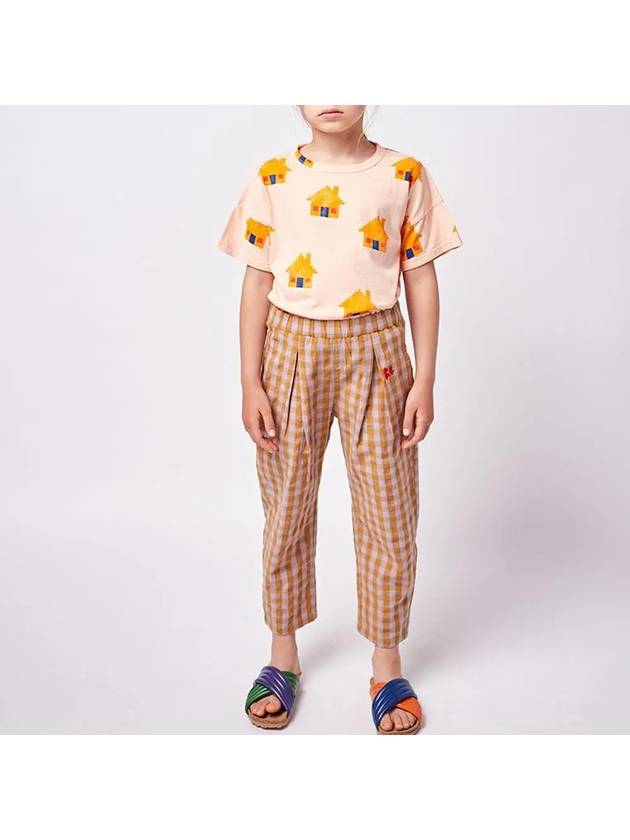 Kids Pixel House Pattern T Shirt 122AC001 200 - BOBO CHOSES - BALAAN 4