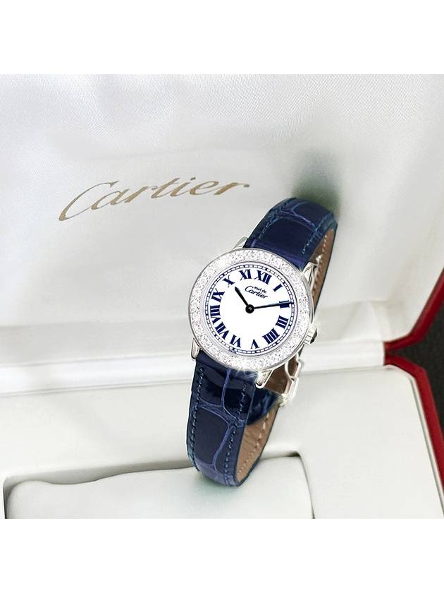 Must Ronde Big Diamond White Roman Dial Women s Watch - CARTIER - BALAAN 2