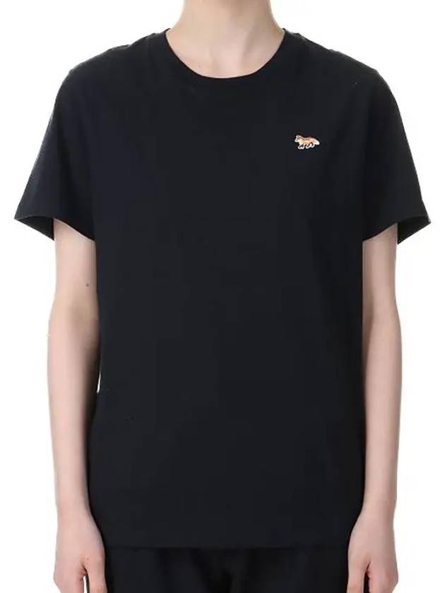 Baby Fox Patch Regular Short Sleeve T-Shirt Black - MAISON KITSUNE - BALAAN 9