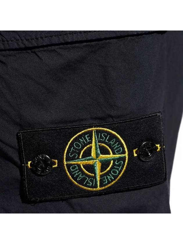 Stretch Cotton Tela Paracadute Cargo Straight Pants Navy Blue - STONE ISLAND - BALAAN 7