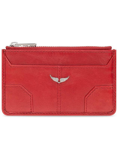 Zadig & Voltaire Leather Wallet, Women's, Red - ZADIG & VOLTAIRE - BALAAN 1