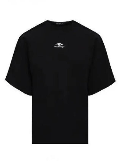 Icon Flat Long Sleeve T-Shirt Black - BALENCIAGA - BALAAN 2