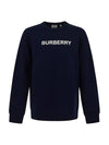 logo print sweatshirt navy - BURBERRY - BALAAN 1