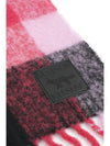 [MAISON KITSUNE] CHECK FRINGED SCARF - PINK RED CHECK - MAISON KITSUNE - BALAAN 2