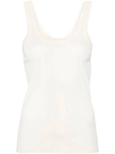 Ribbed Cotton Sleeveless Lemon Glaze - LEMAIRE - BALAAN 2