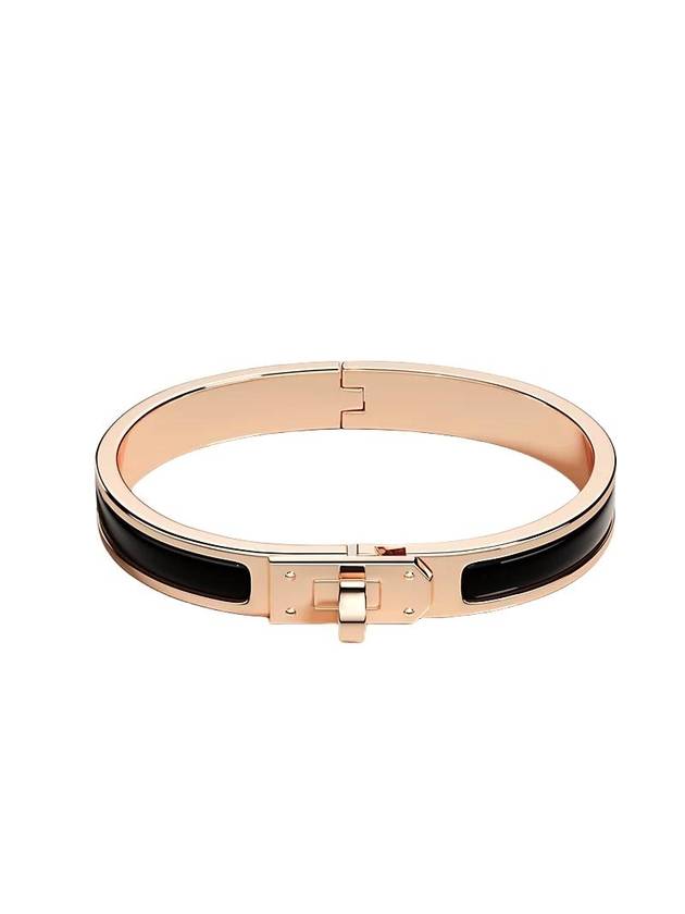 Mini Clic Kelly Bracelet Gold Black - HERMES - BALAAN 2