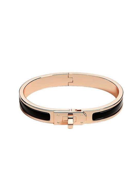 Mini Clic Kelly Bracelet Gold Black - HERMES - BALAAN 1